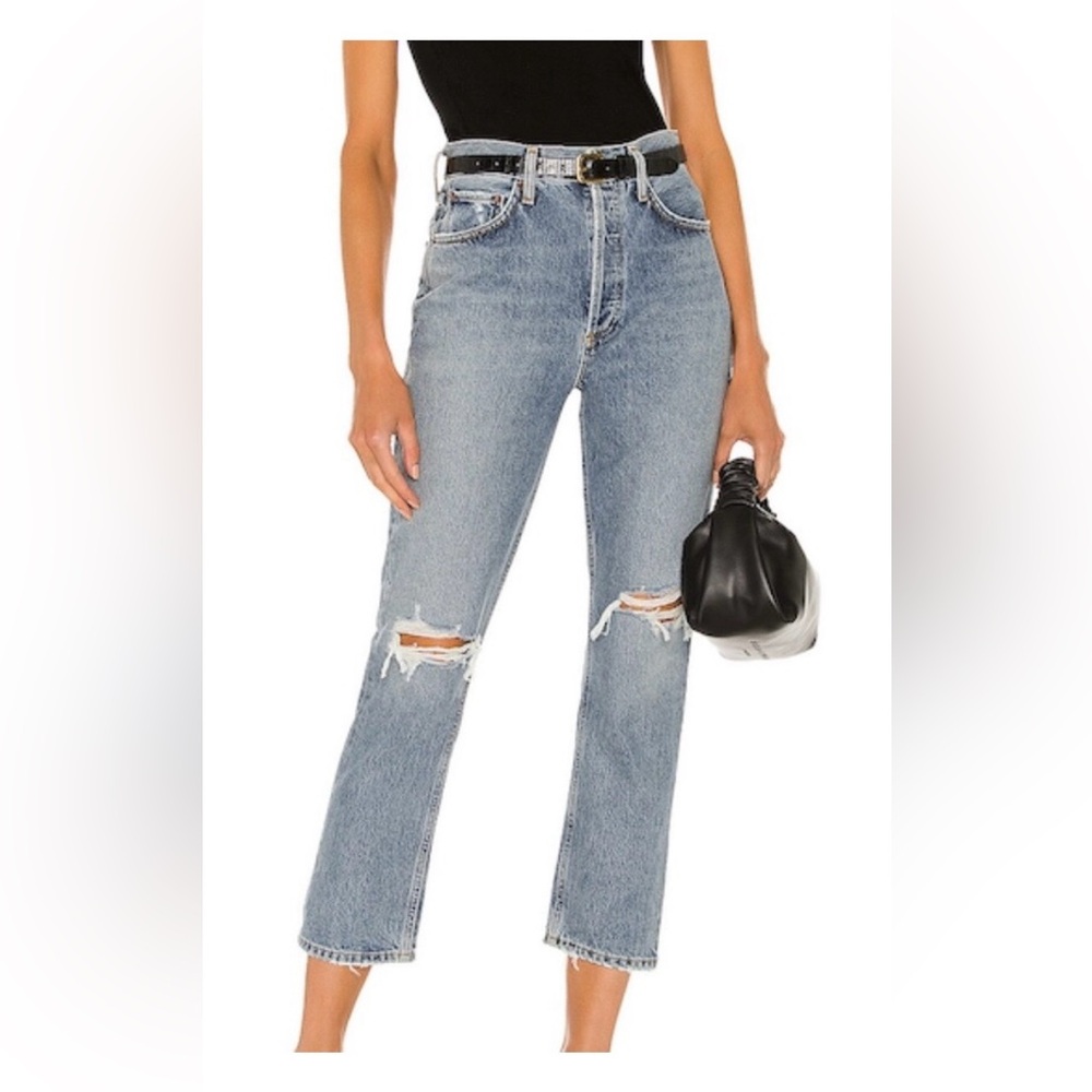 AGOLDE Riley High Rise Straight Jeans